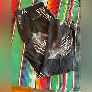 All Saints Black and White Patterned Trousers